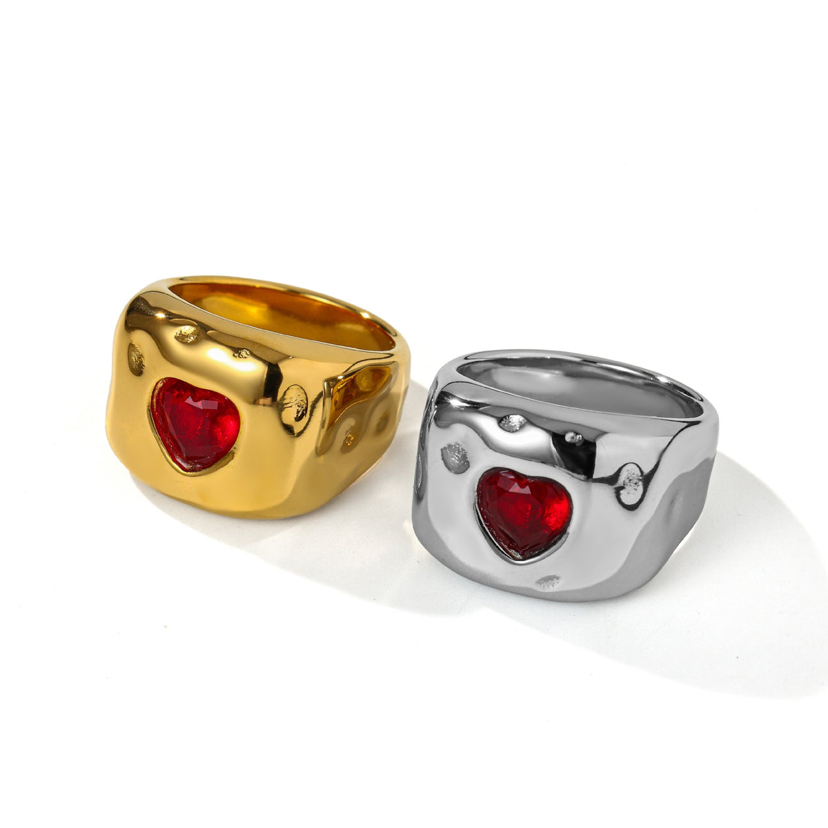 Celeste Heart Rings