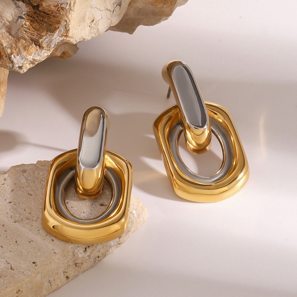 Louisa hoops abstract earrings