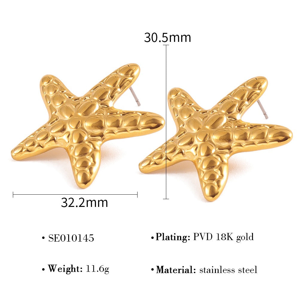 Glen classic dainty starfish earrings