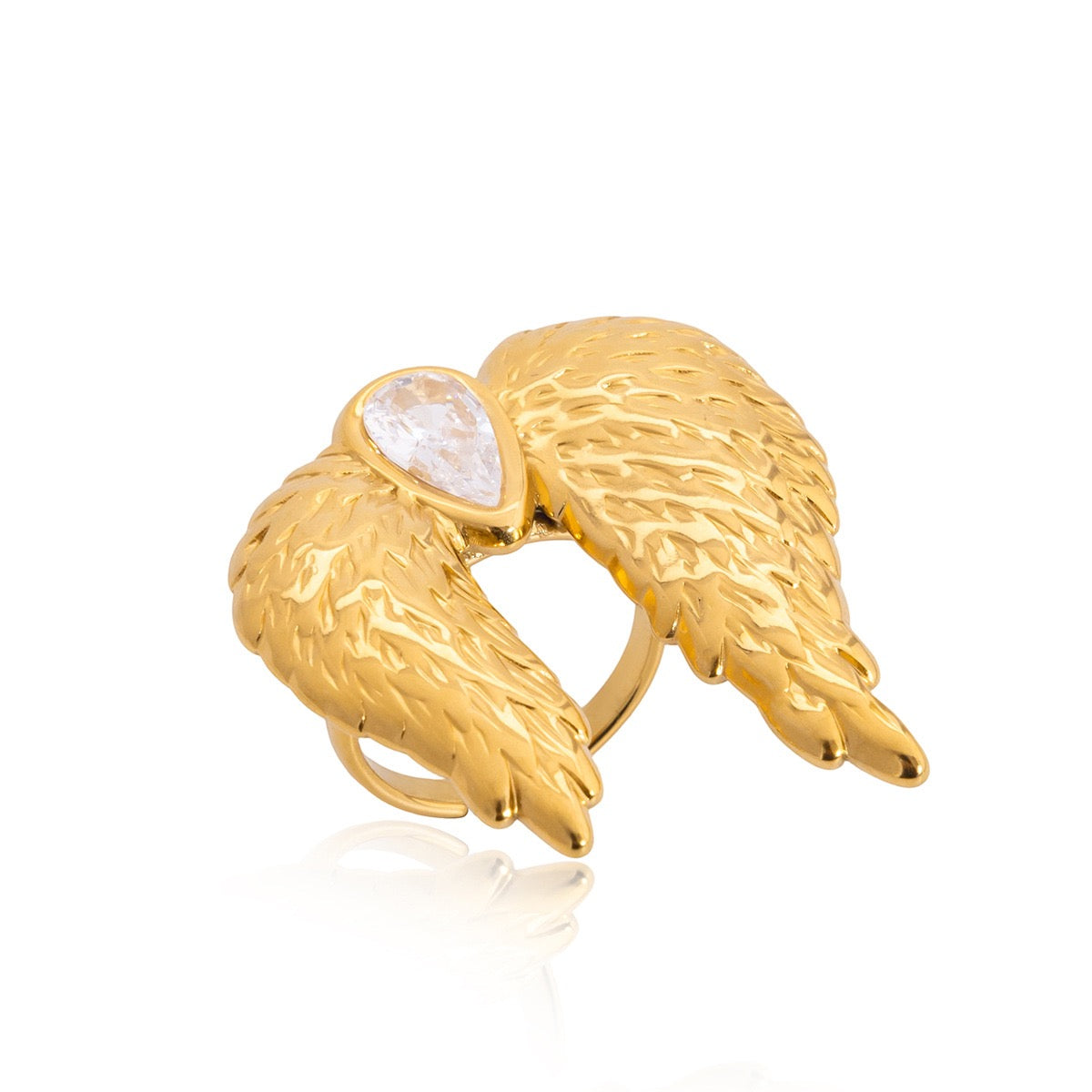 Angel wings rings