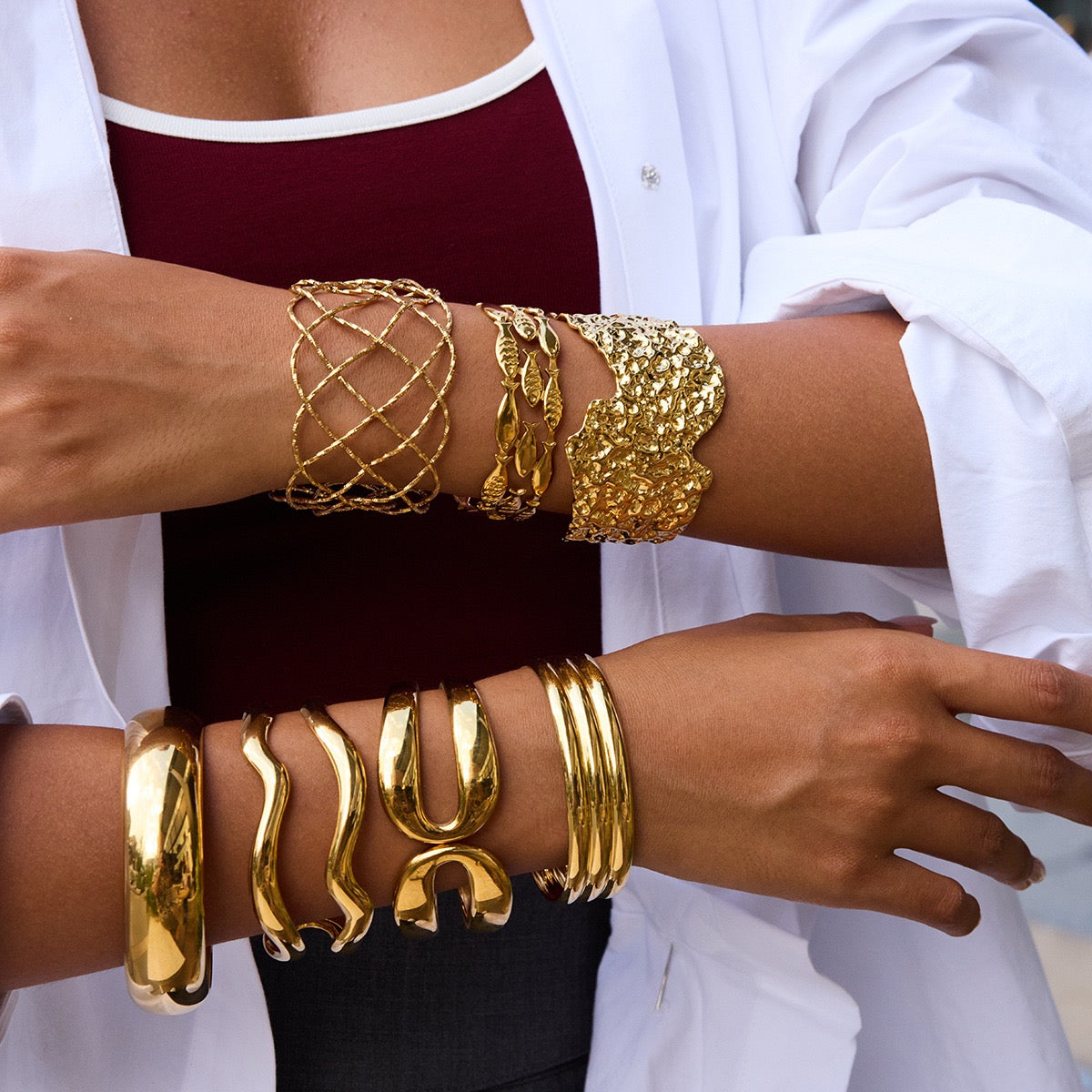 Big classic round bangle