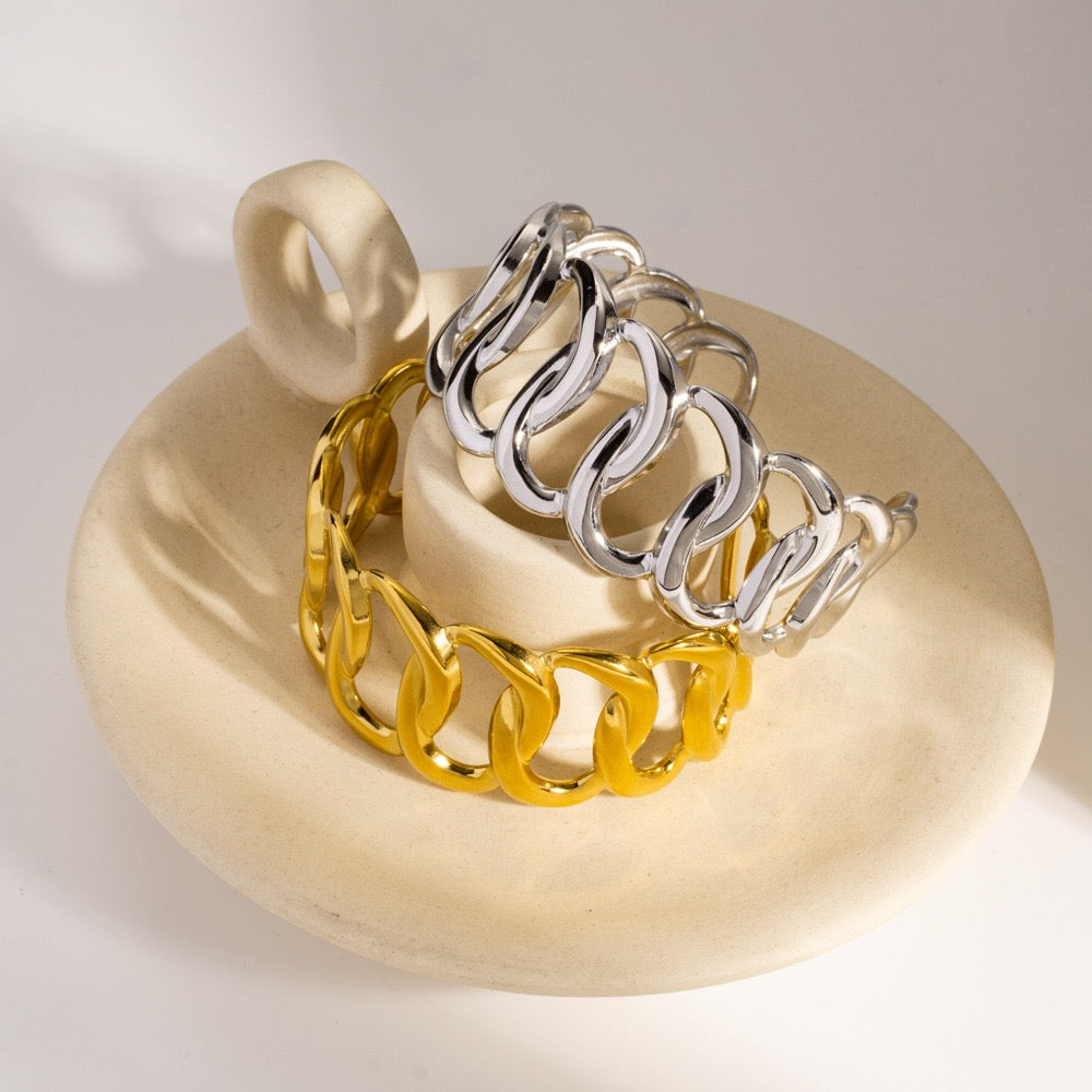 Big statement knots bangles
