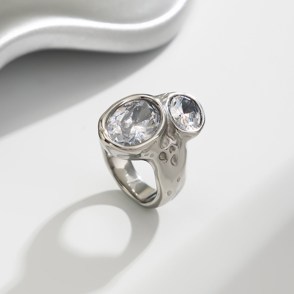 Starry night rock rings
