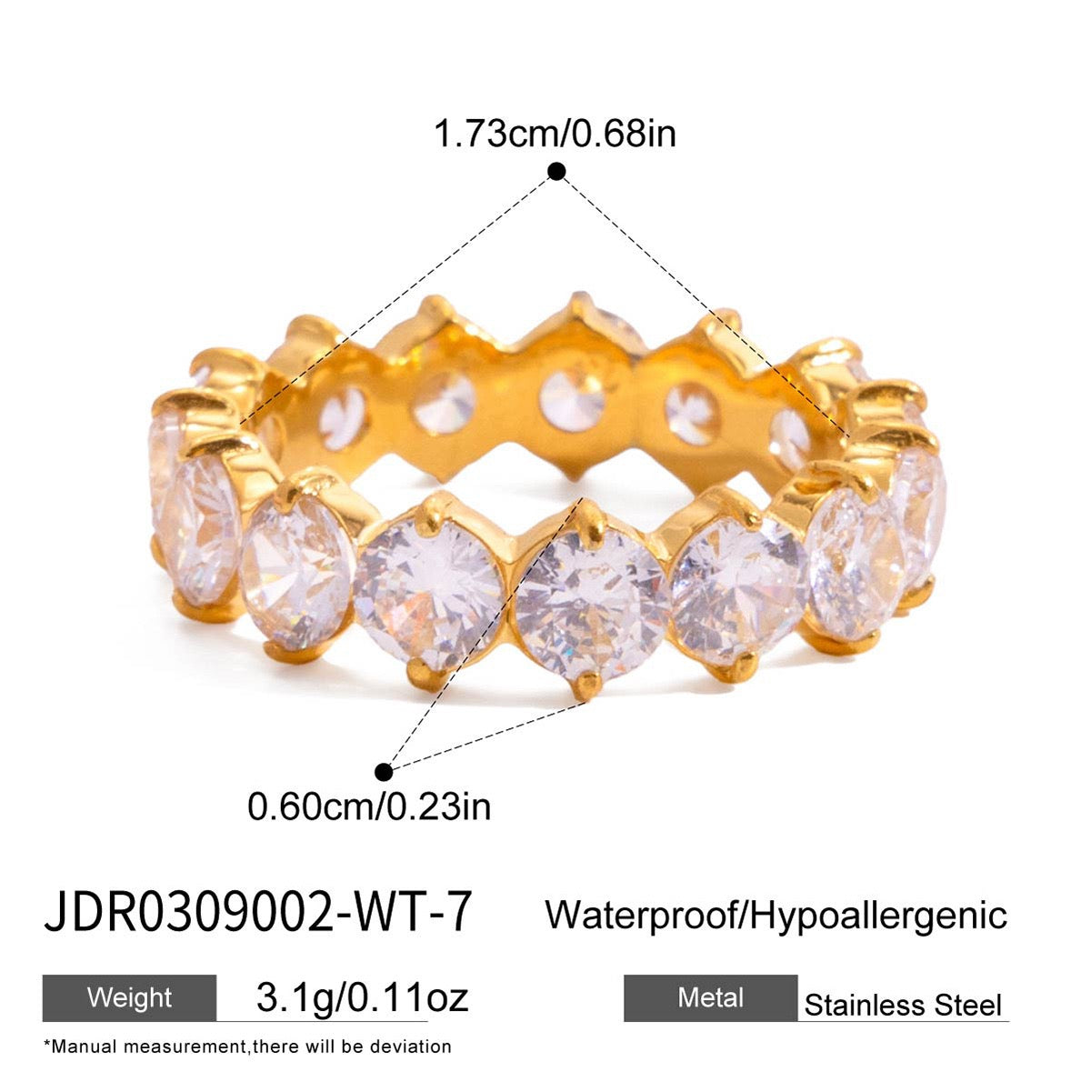 Tennis rock rings
