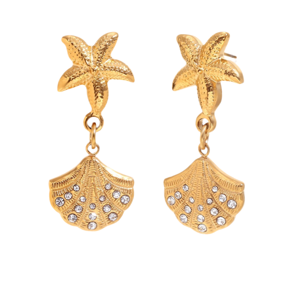 Starfish shell hoops