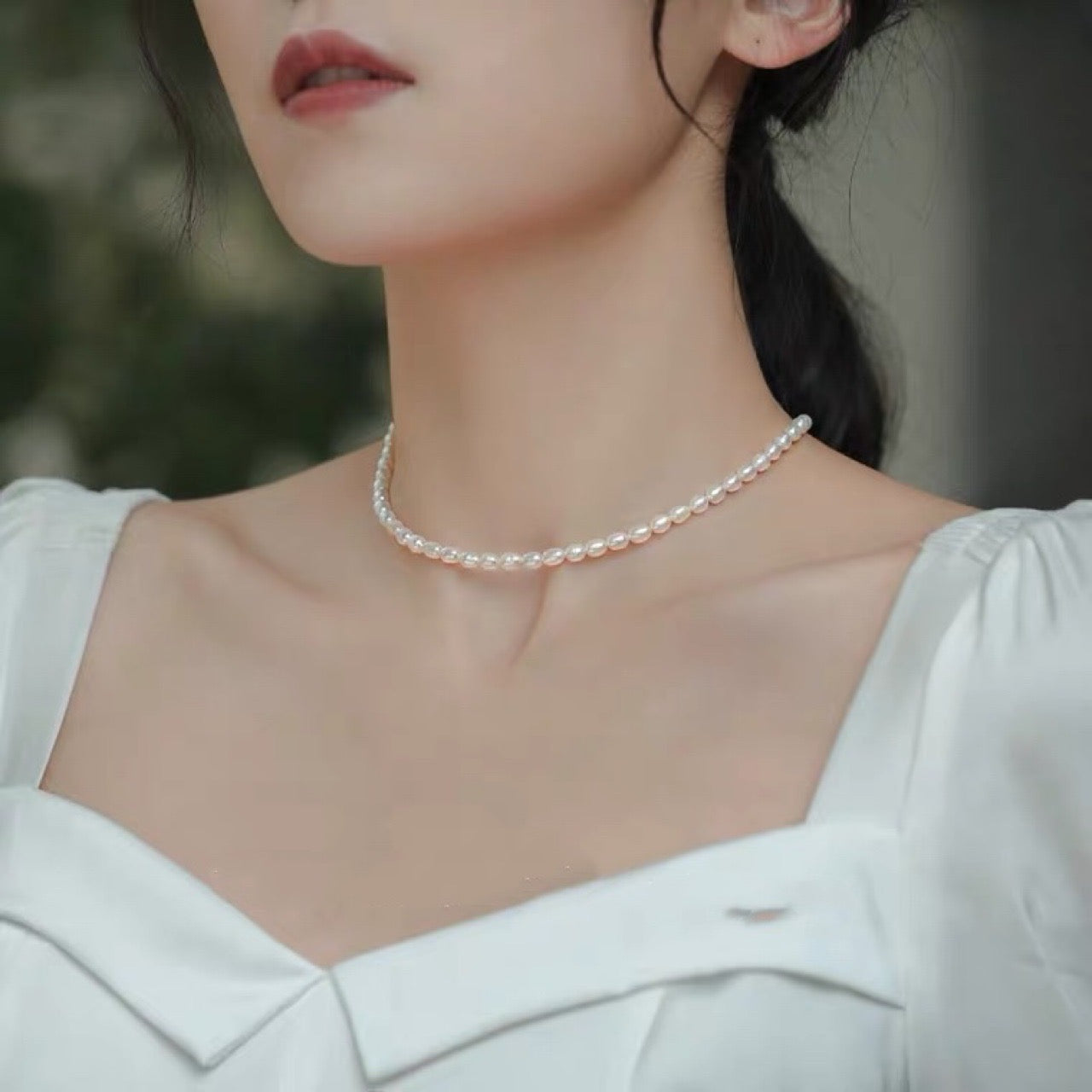 Othenia freshwater pearls necklace 4mm