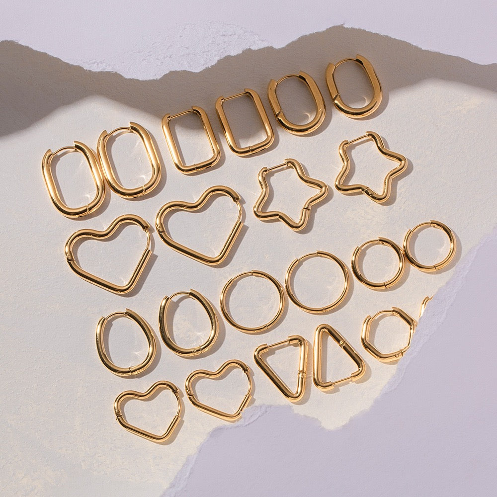 Classic shaped hoops