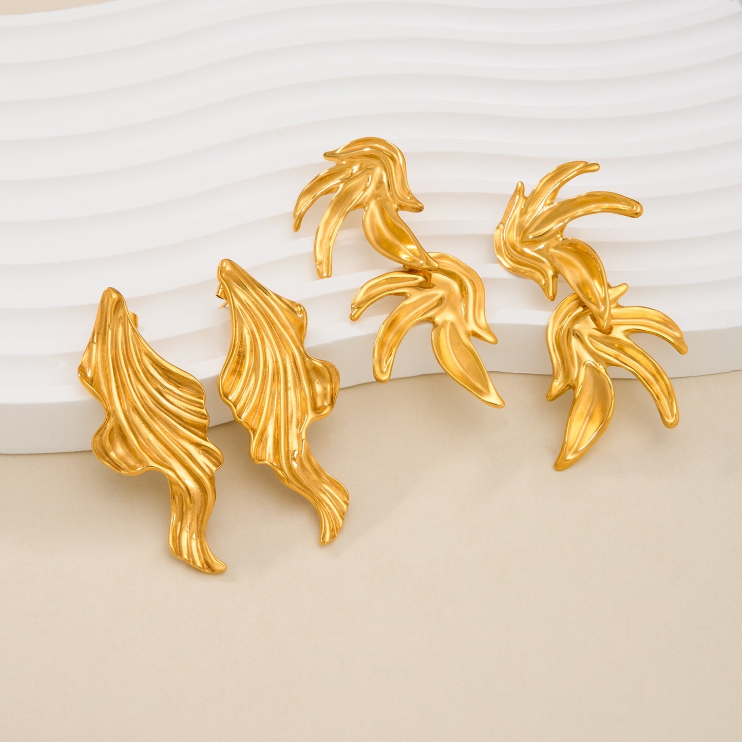Seaweed earrings