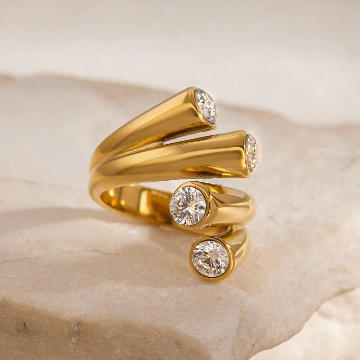 Dorren Double star rings