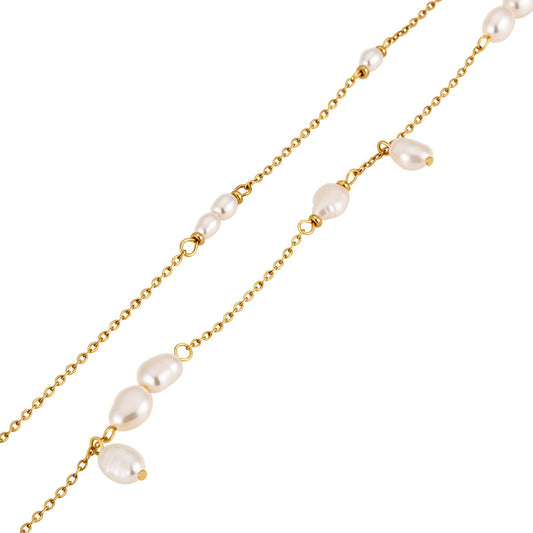 Dainty pearly necklaces