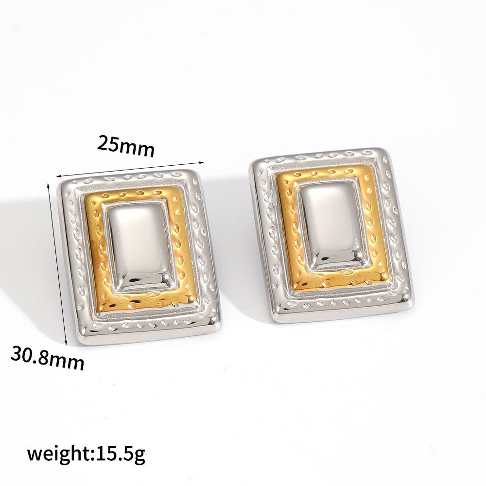 Texas square gate earrings