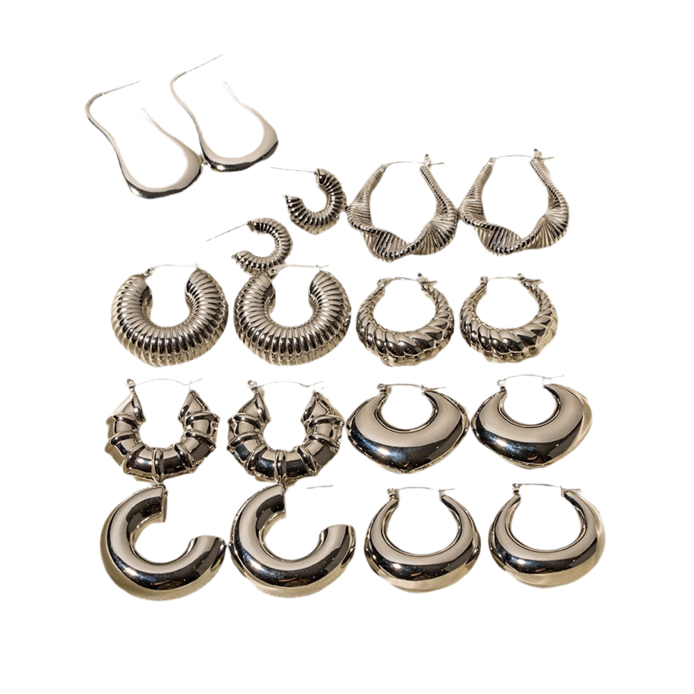 Katrina Stainless steel hoops collection