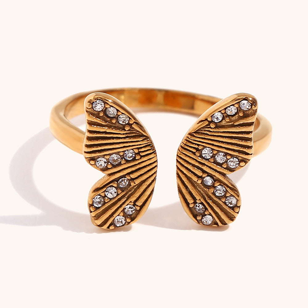 Methena Butterfly rings