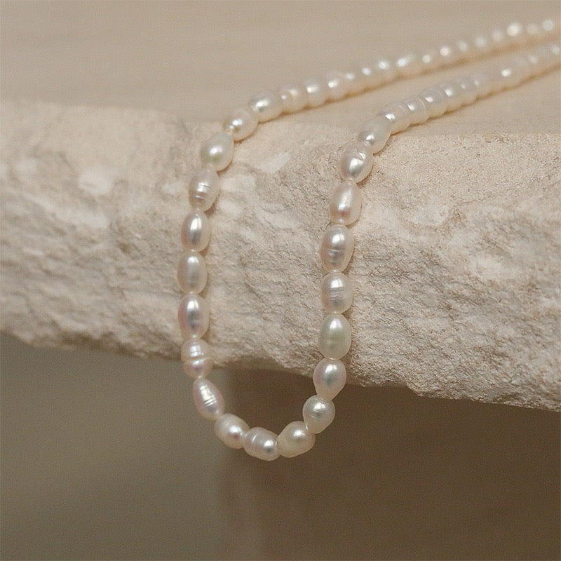 Shelton mini Freshwater pearls necklace 3mm