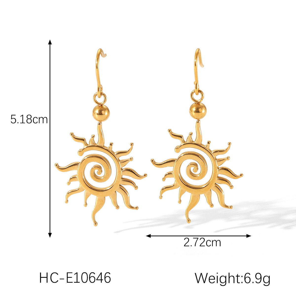 Sun earrings collection