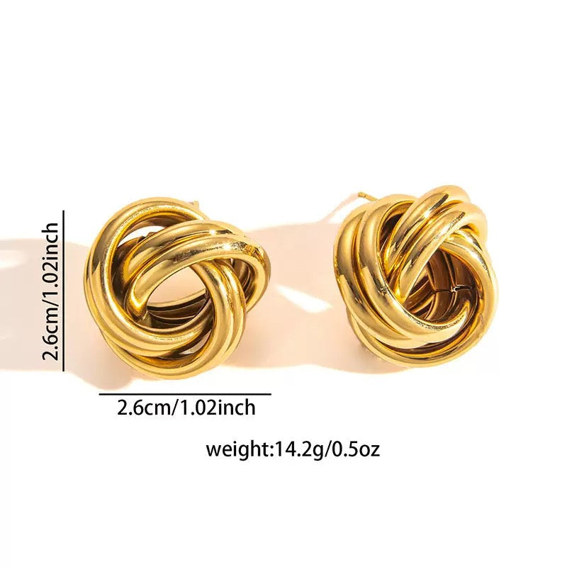 Texas square gate earrings