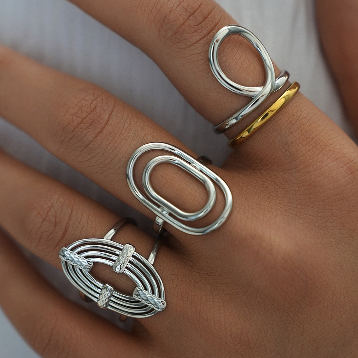 Silver paradise rings