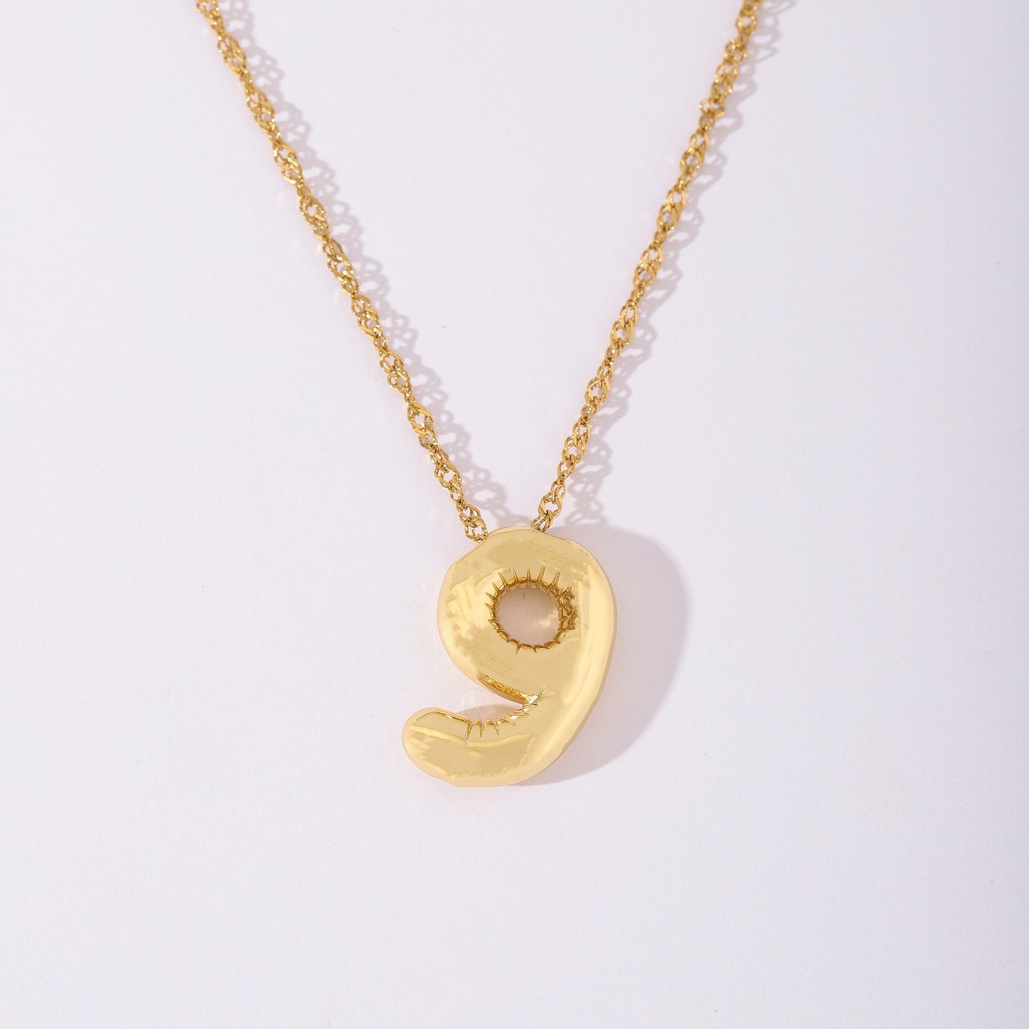 Bubble number necklace