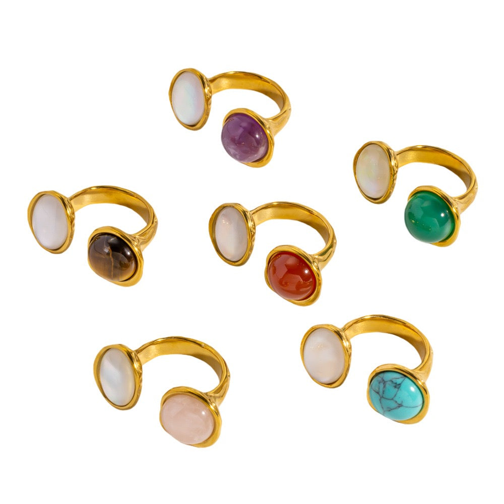 Double gems rings