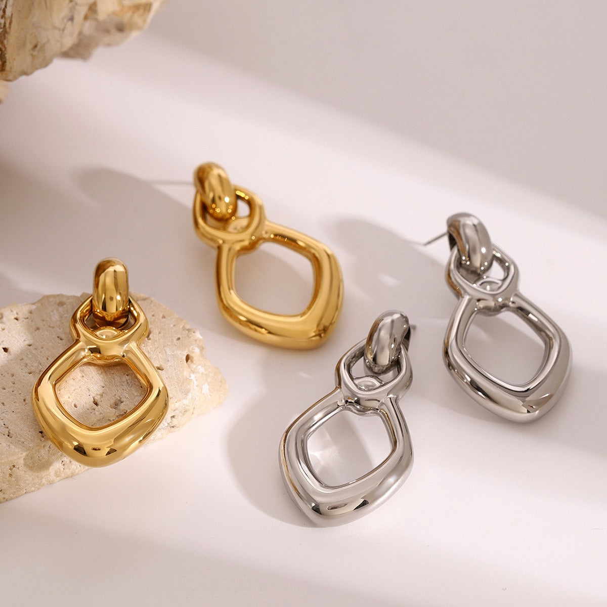 Louisa hoops abstract earrings