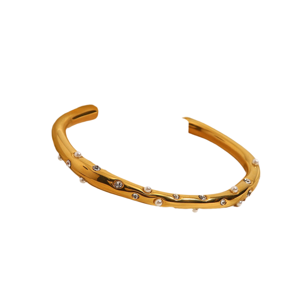Joey Pearl Shinning open bangle