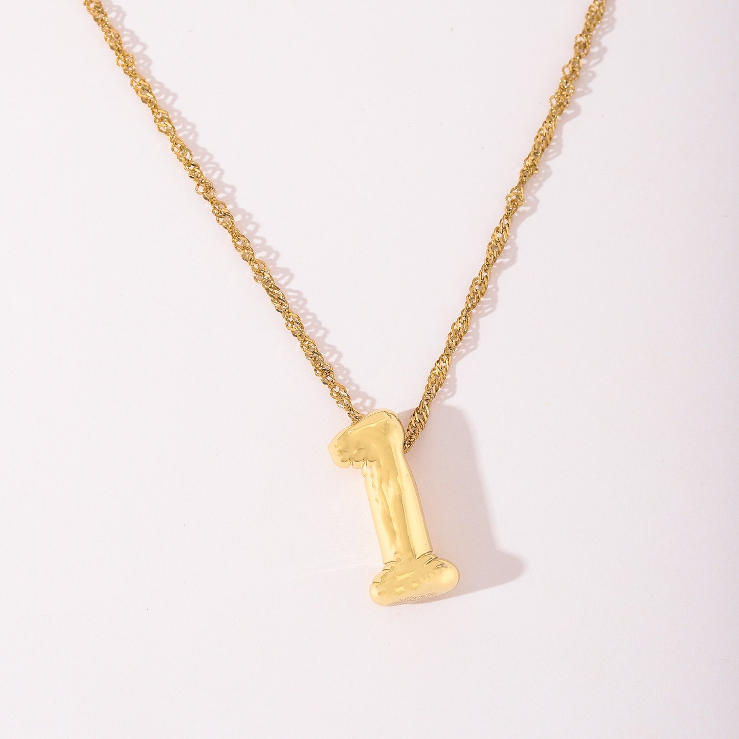 Bubble number necklace