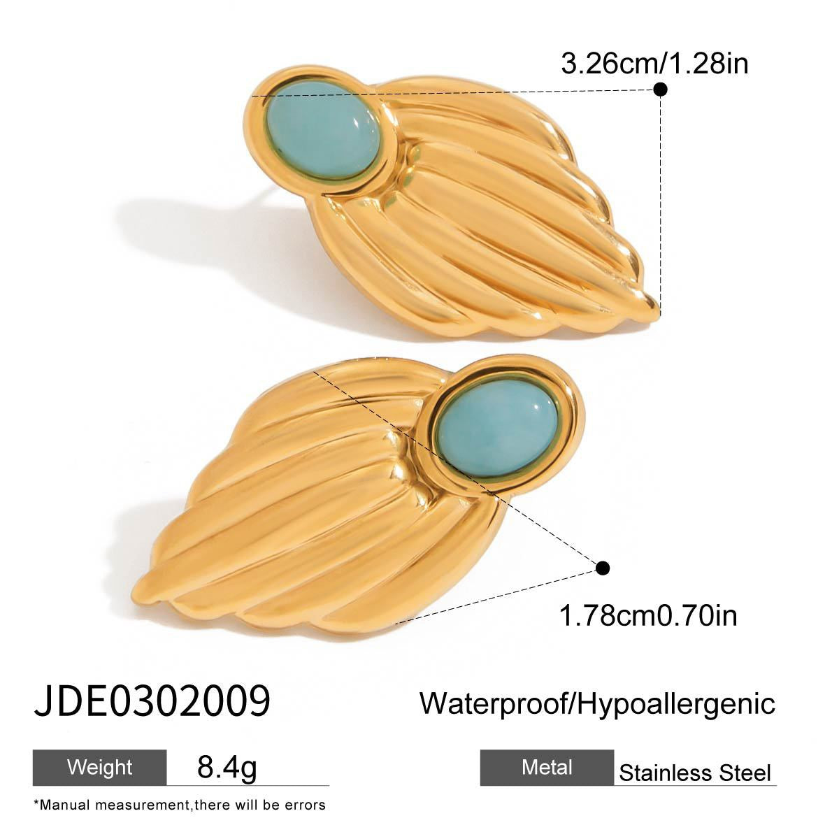 Blue ocean earrings