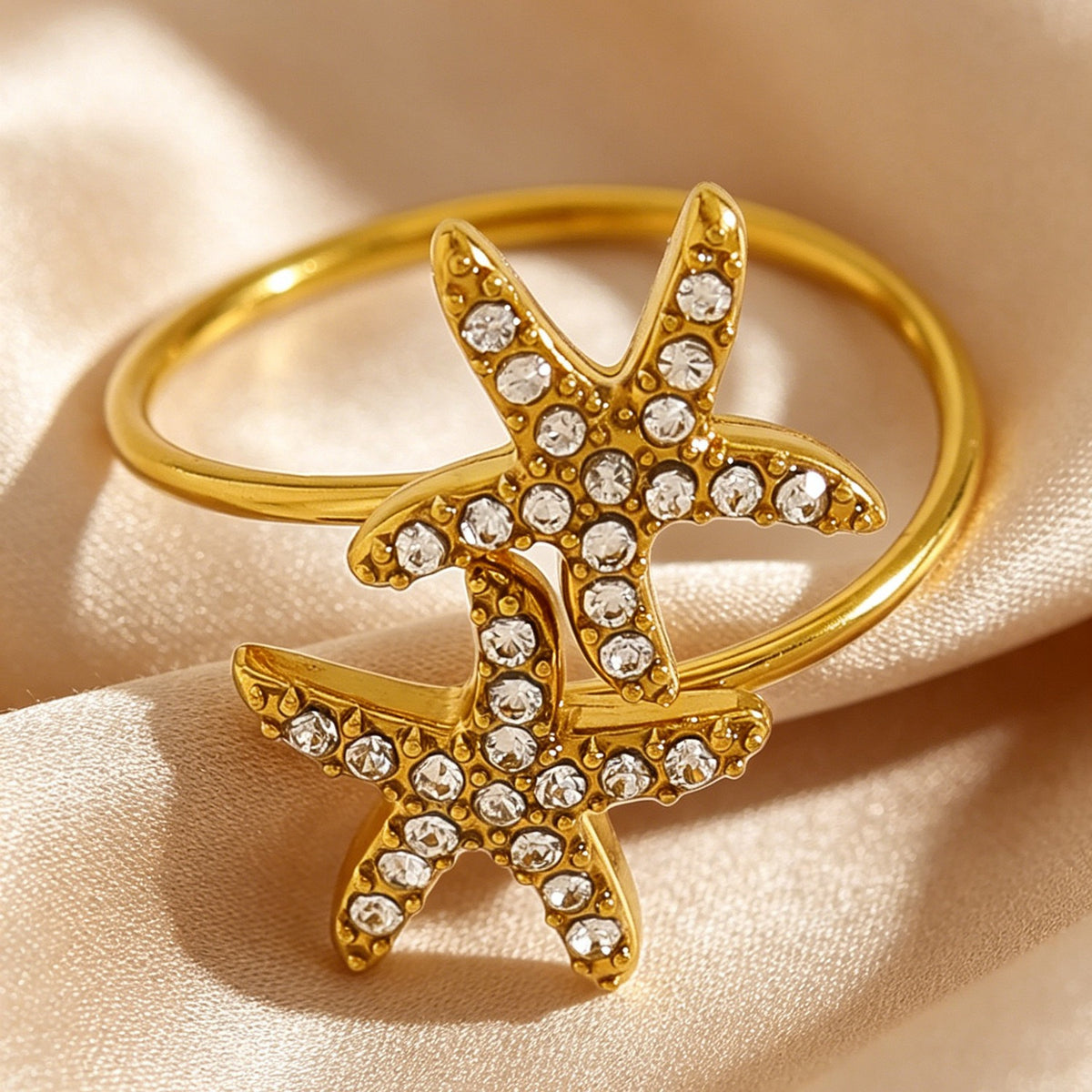 Pearly ocean starfish rings