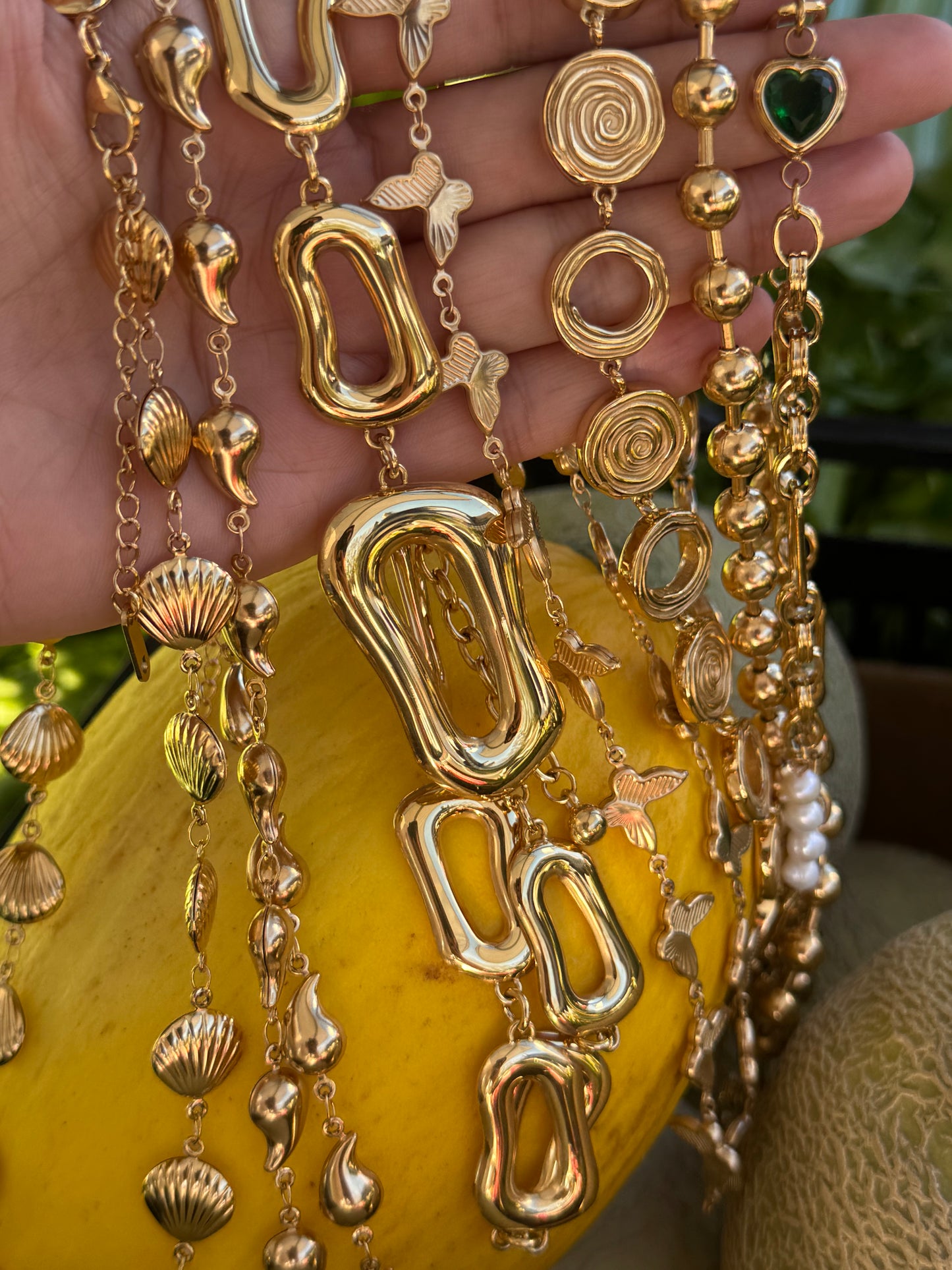 Green heart chain set