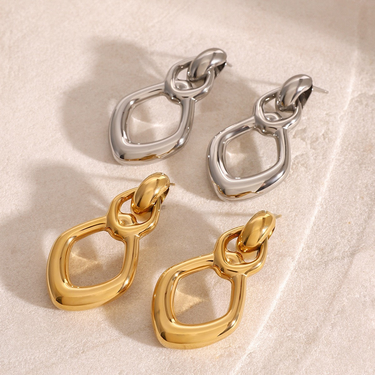 Louisa hoops abstract earrings