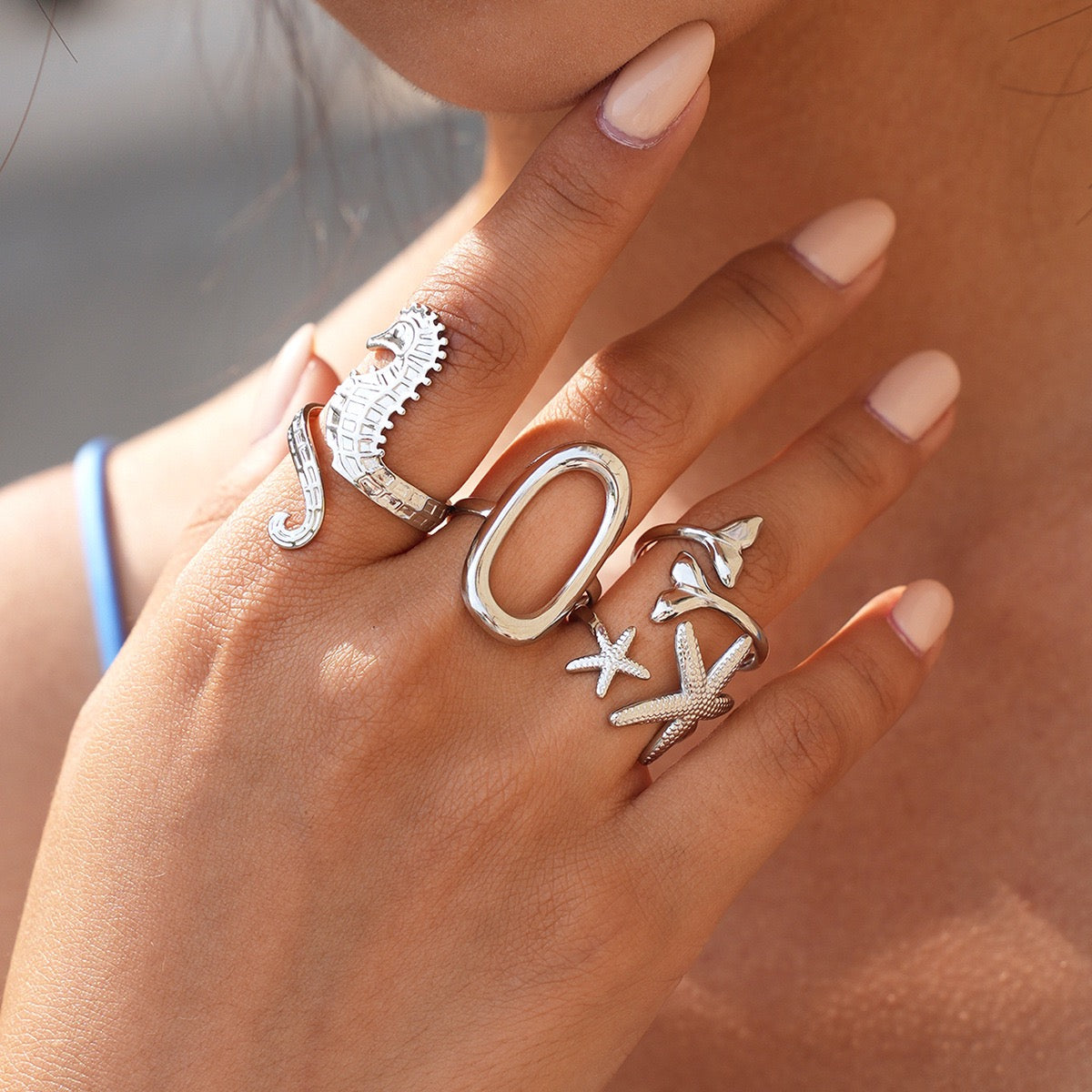 Silver Water rings