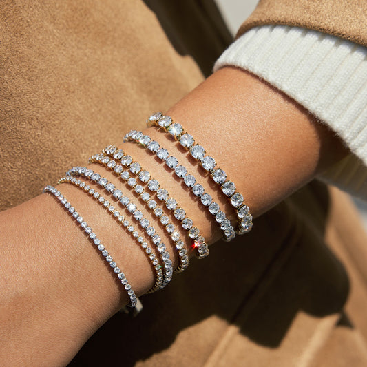 Tennis rock bracelets