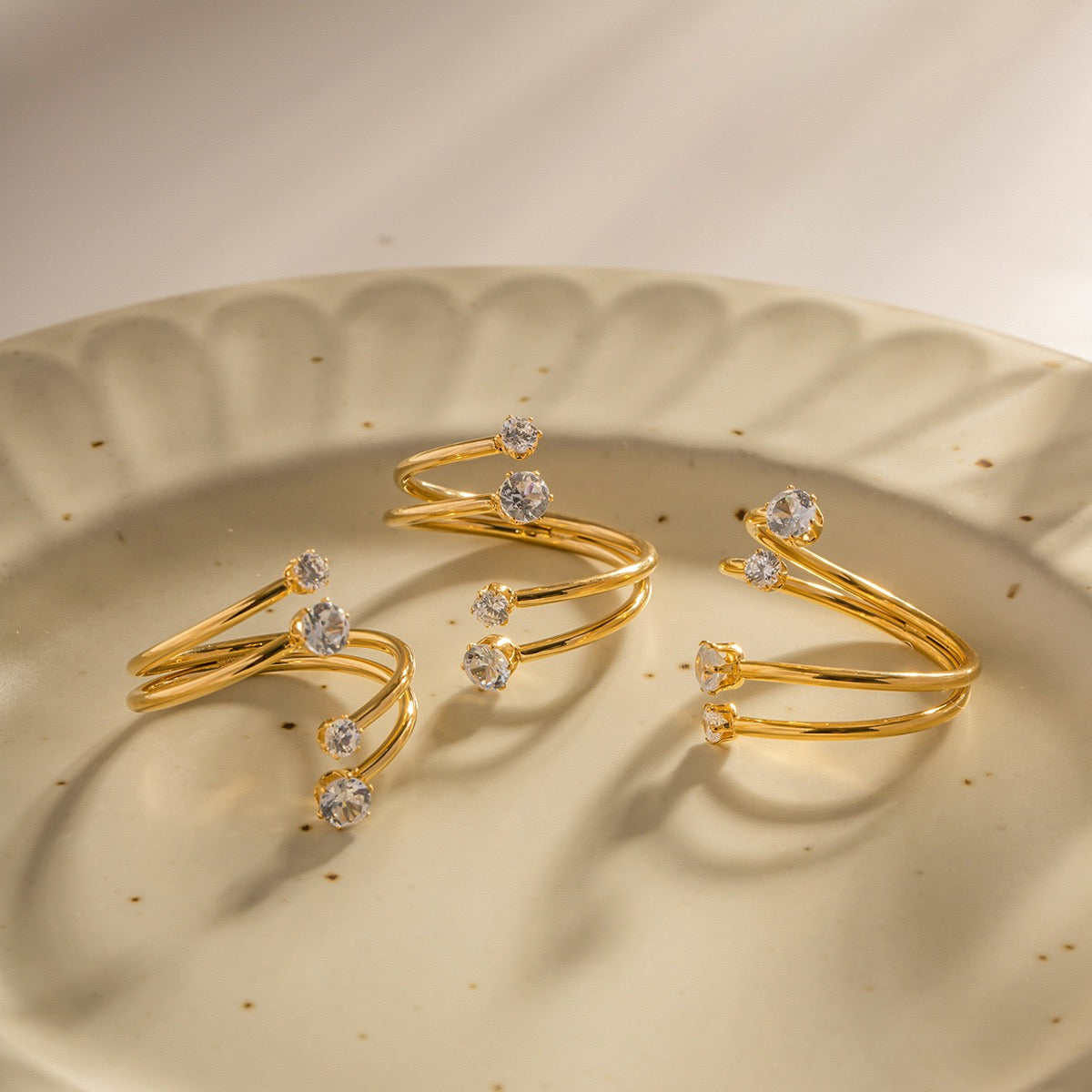 Dorren Double star rings