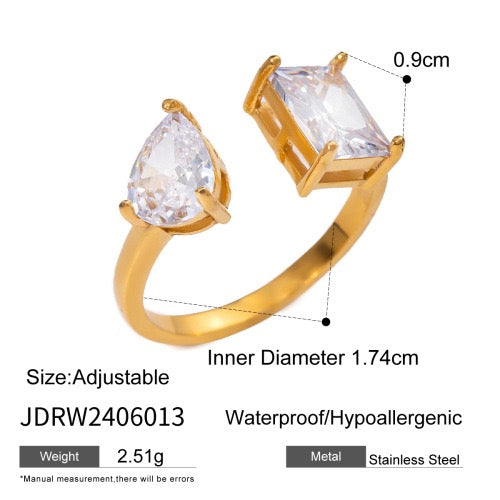 Dorren Double star rings