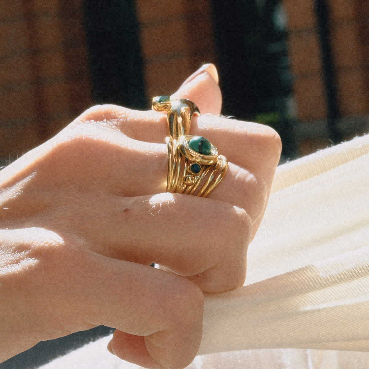 Valentina Emerald Rings