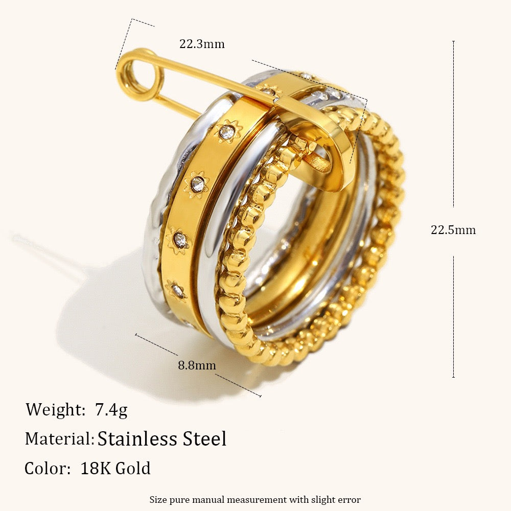 Penny pin layer ring