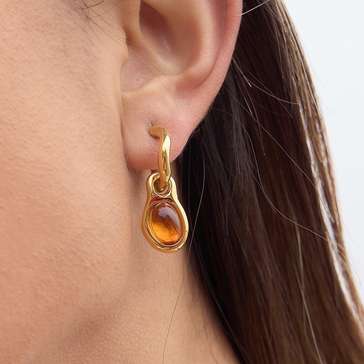 Amber dream earrings