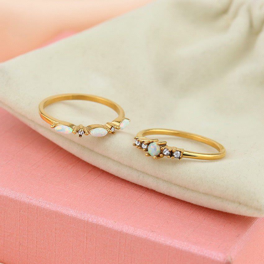 Lauren Precious opal rings