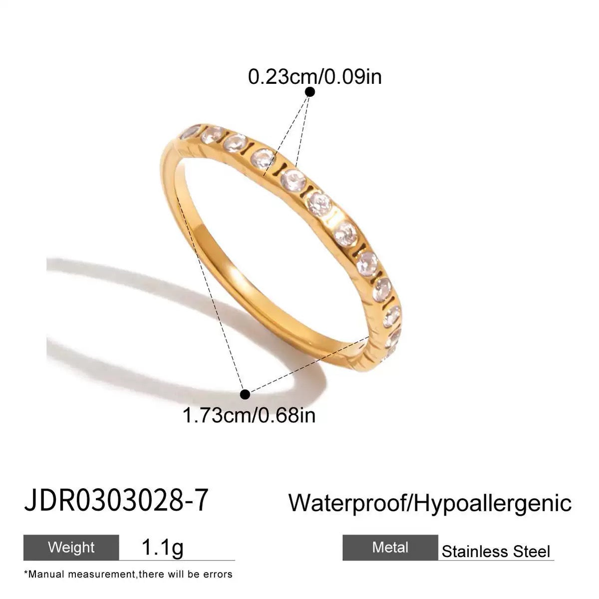 Solenne Rock Wave Rings