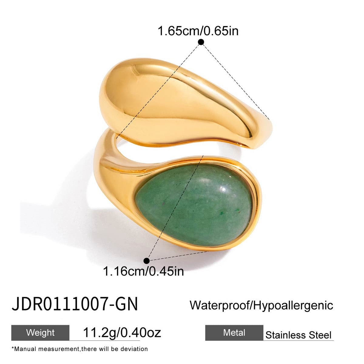 Bulky Belle cross over rings
