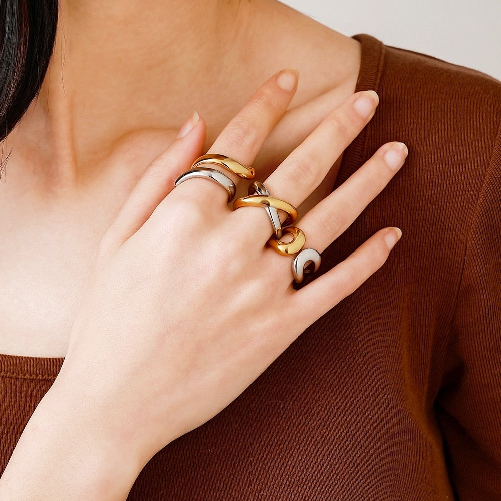 Two tones mix rings