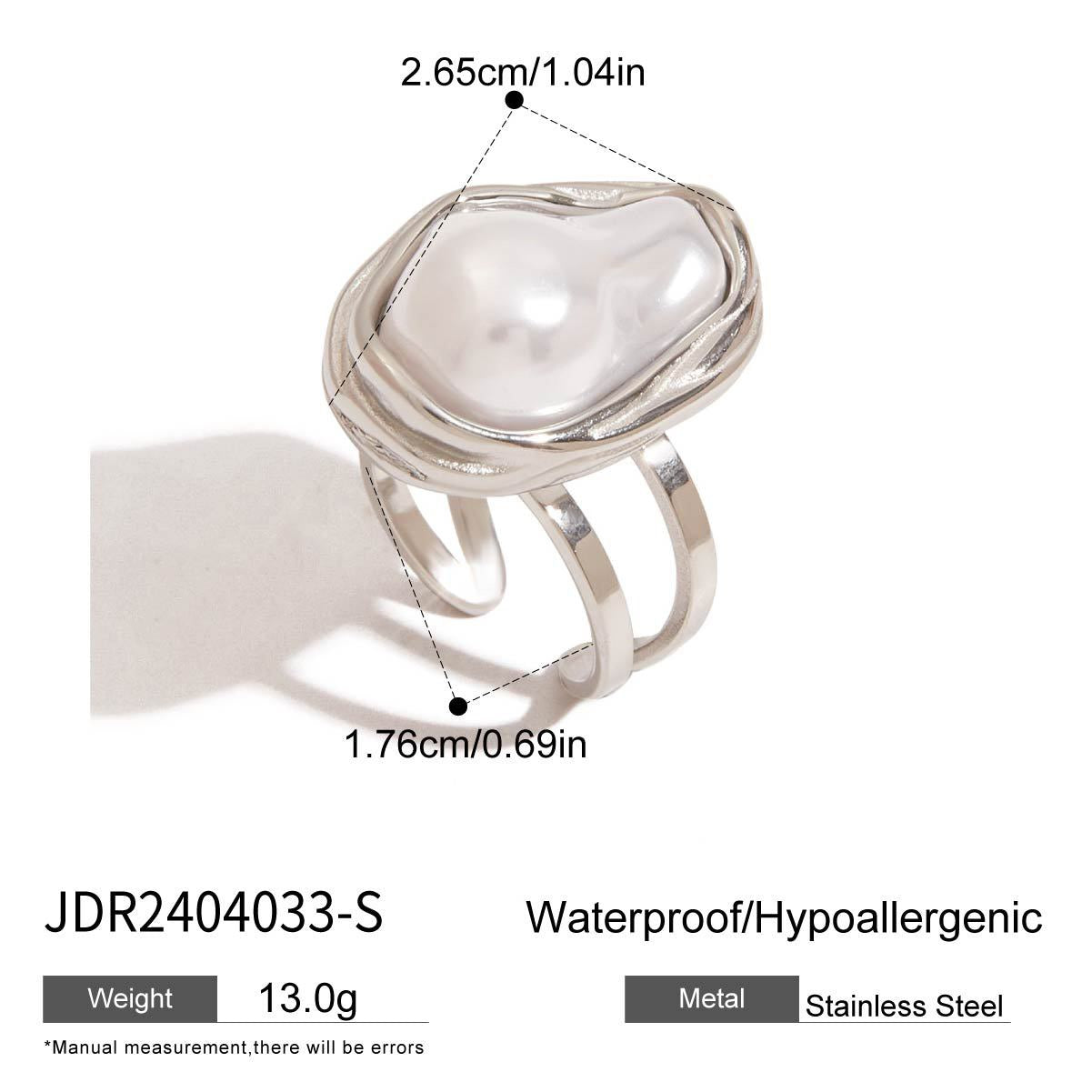 White pearly rings collection