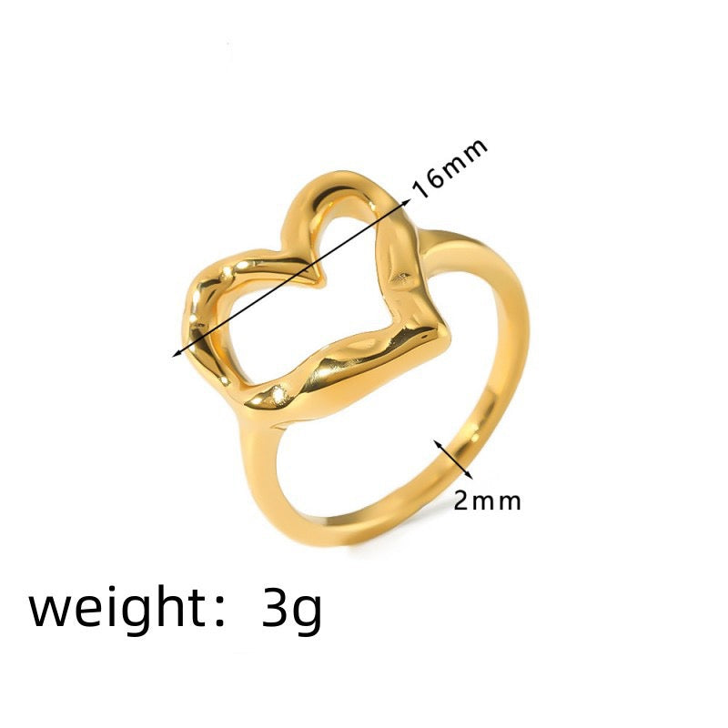Celeste Heart Rings