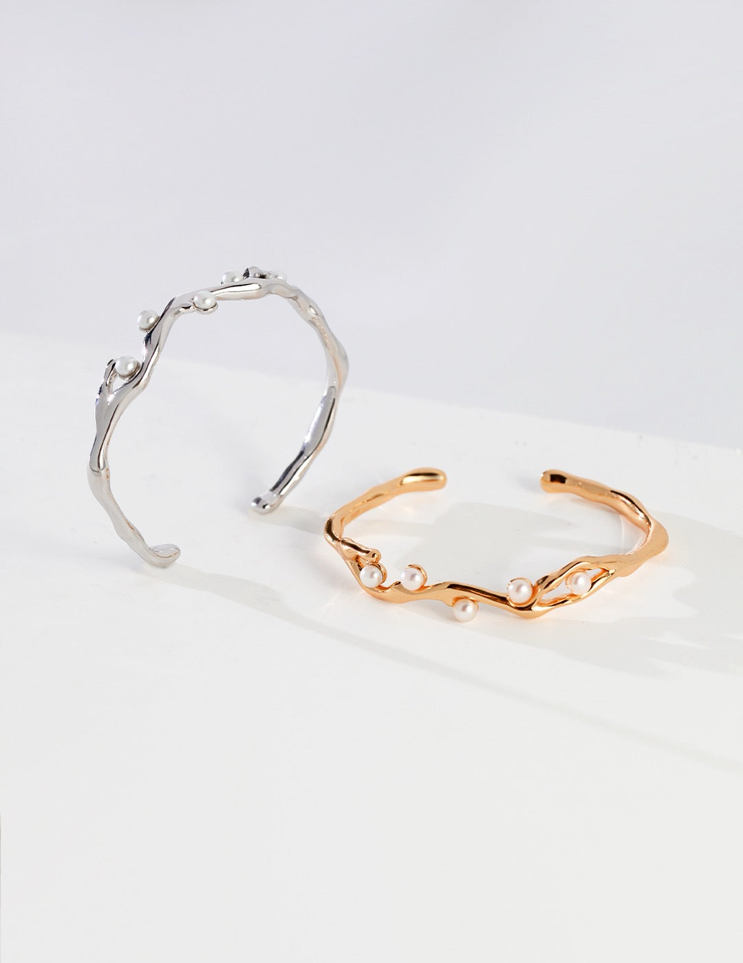 Brandy Branch pearl bangles