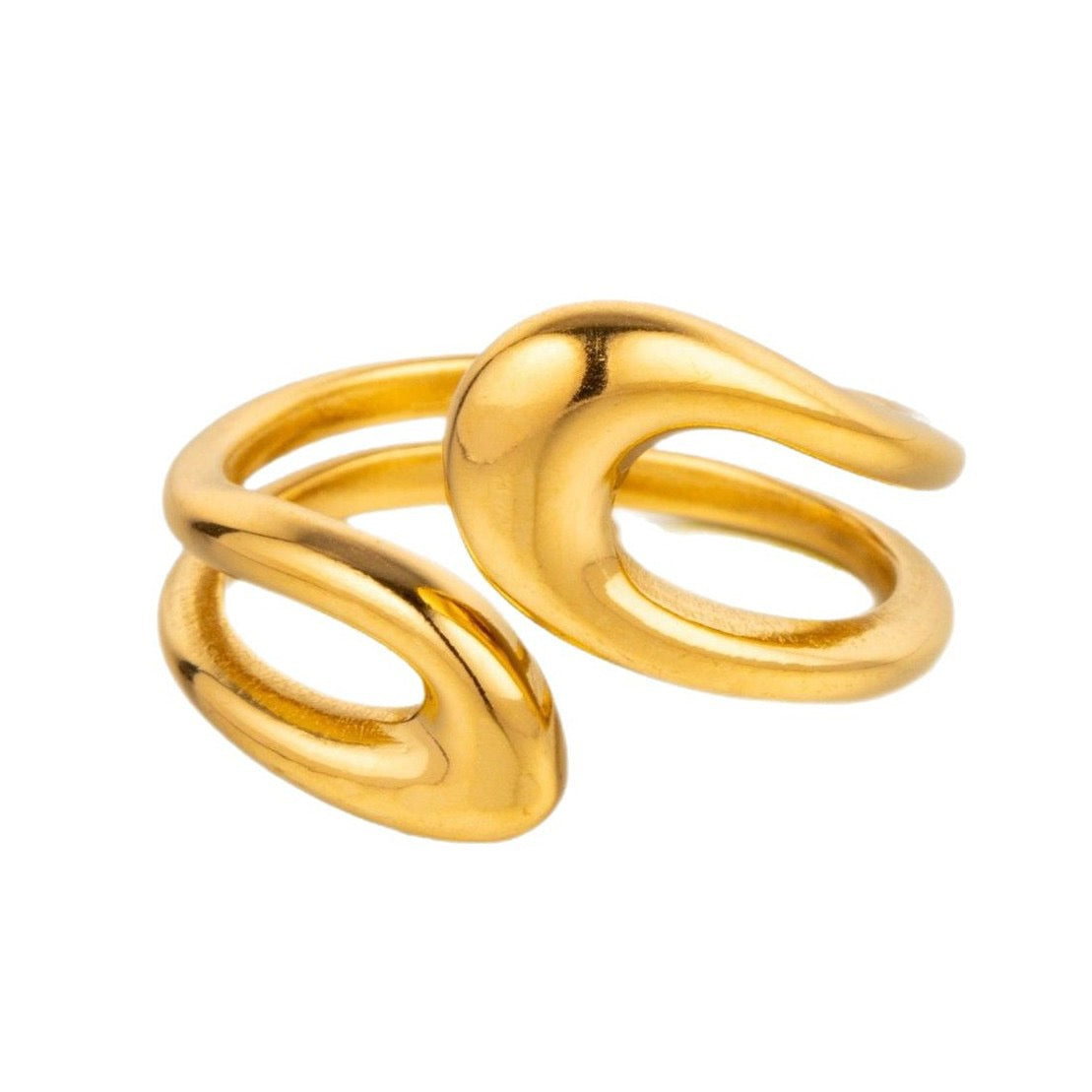 Aurelia Sculptural Wave Ring Collection