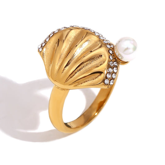 Iran Golden shell ring