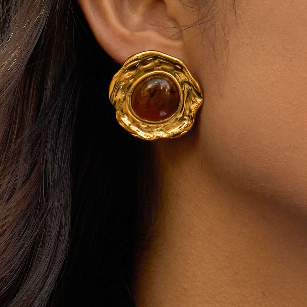 Red Gem earrings