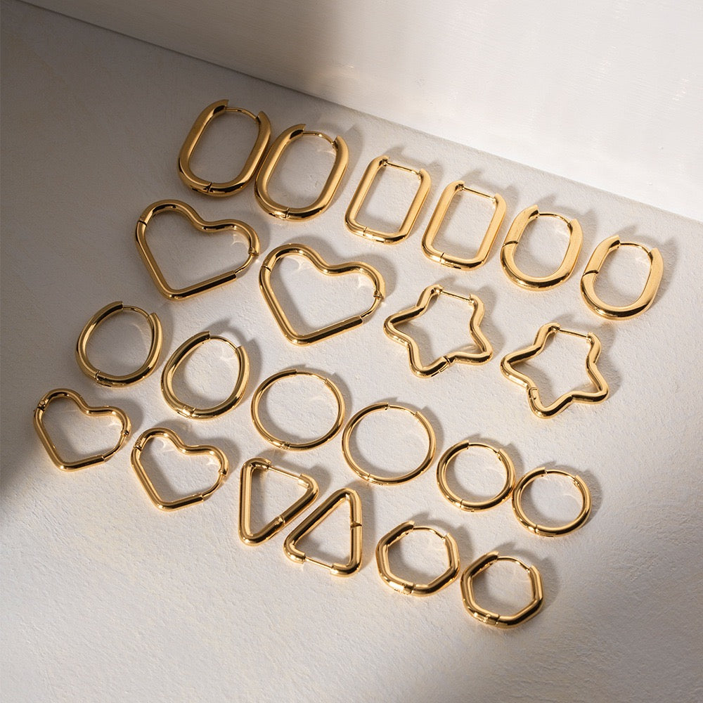 Classic shaped hoops