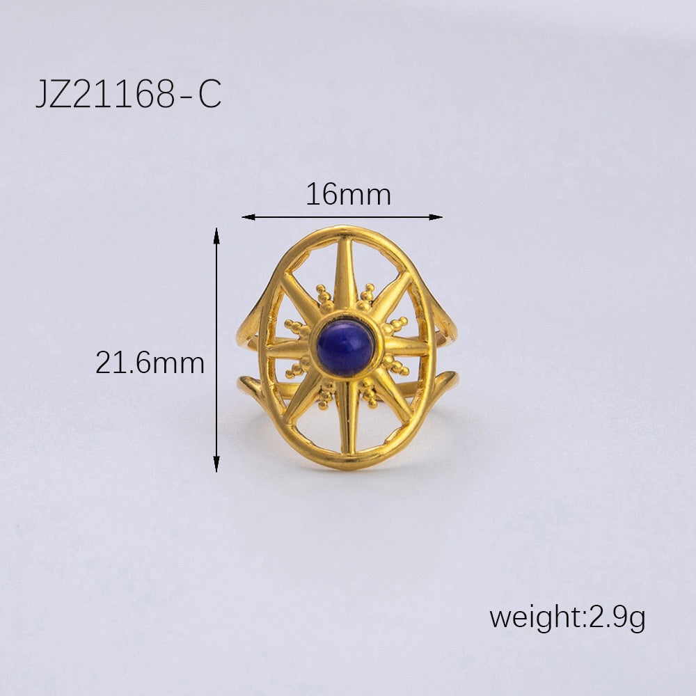 Round stars rings