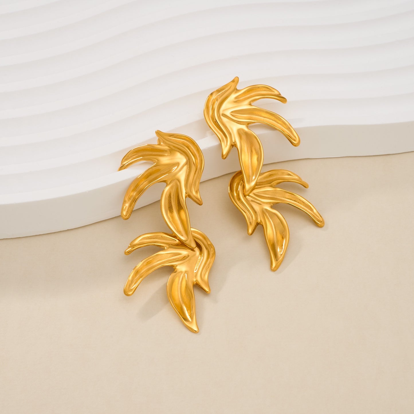 Seaweed earrings